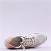 Remonte Lace Wedge Trainer With Side Zip - Cream Combi